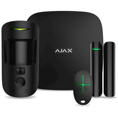 Комплект охранной сигнализации Ajax StarterKit Cam Black (000016586)