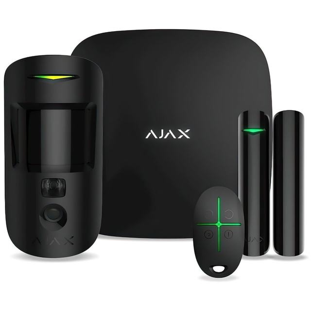 Комплект охранной сигнализации Ajax StarterKit Cam Black (000016586)