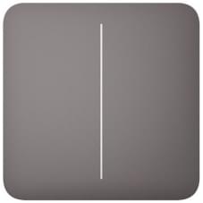 Панель выключателя света Ajax SoloButton 2-gang for LightSwitch Jeweler Grey