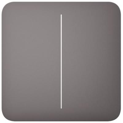 Панель выключателя света Ajax SoloButton 2-gang for LightSwitch Jeweler Gray (000029826)