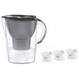 Фильтр-кувшин Brita Marella Memo MXPro 2.4л (1.4л очищенной воды) + 3 картриджа графит
