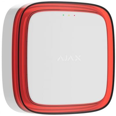 Беспроводной адресный пожарный оповещатель световой Ajax EN54 FireProtect (VAD) Jeweller White (118605.277.WH1) (000057172)