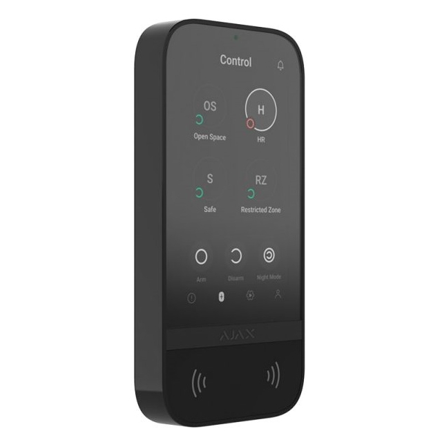 Сенсорна клавіатура Ajax KeyPad TouchScreen Black (000034513)