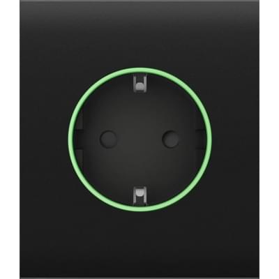 Центральная панель для встроенной розетки Ajax СenterCover (smart) Black (000038778)