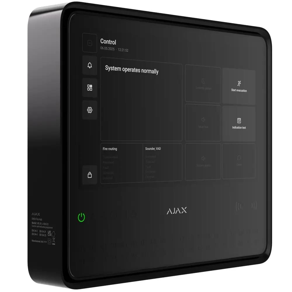 Пожарный хаб Ajax EN54 Fire Hub Black