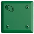 Беспроводная программируемая кнопка с механизмом сброса Ajax ManualCallPoint Jeweller Green (000044794)
