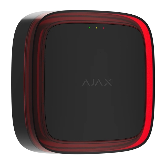 Бездротовий адресний пожежний оповіщувач світлозвуковий Ajax EN54 FireProtect (Sounder/VAD) Jeweller Черный (118600.279.BL1) (000057173)