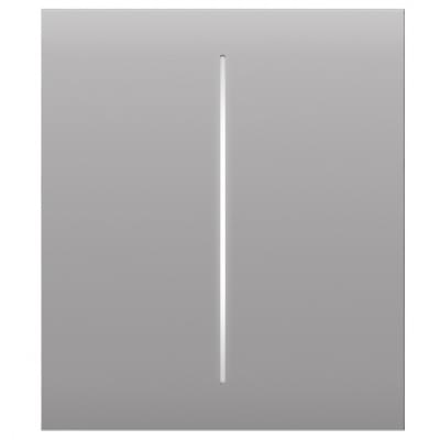 Панель вимикача світла Ajax CenterButton 2-gang for LightSwitch Jeweler Fog (000029818)