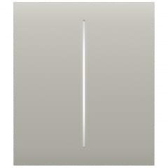 Ajax CenterButton 2-gang for LightSwitch Jeweler Oyster