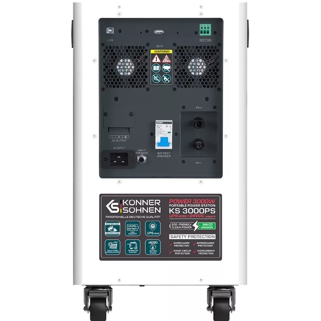 Зарядная станция Konner&amp;Sohnen KS 3000PS 3000W 3200Wh