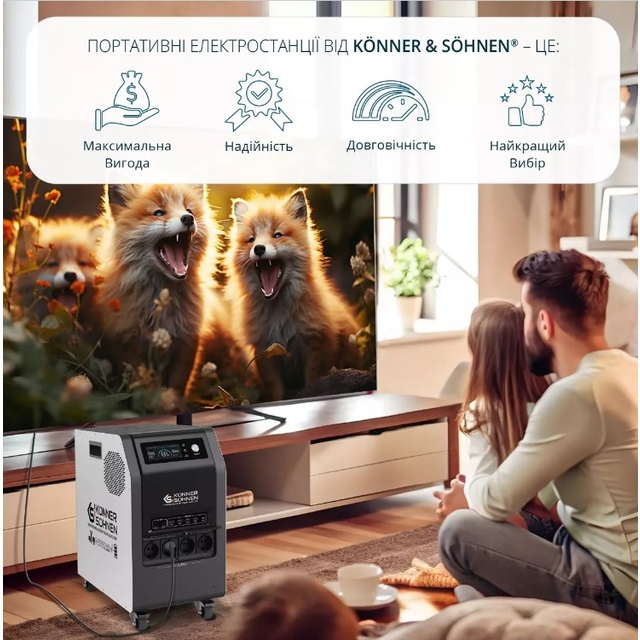 Зарядная станция Konner&amp;Sohnen KS 3000PS 3000W 3200Wh