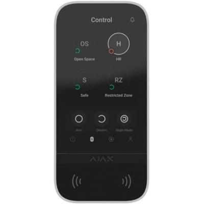 Сенсорна клавіатура Ajax KeyPad TouchScreen White (000034514)