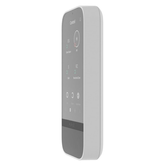 Сенсорна клавіатура Ajax KeyPad TouchScreen White (000034514)