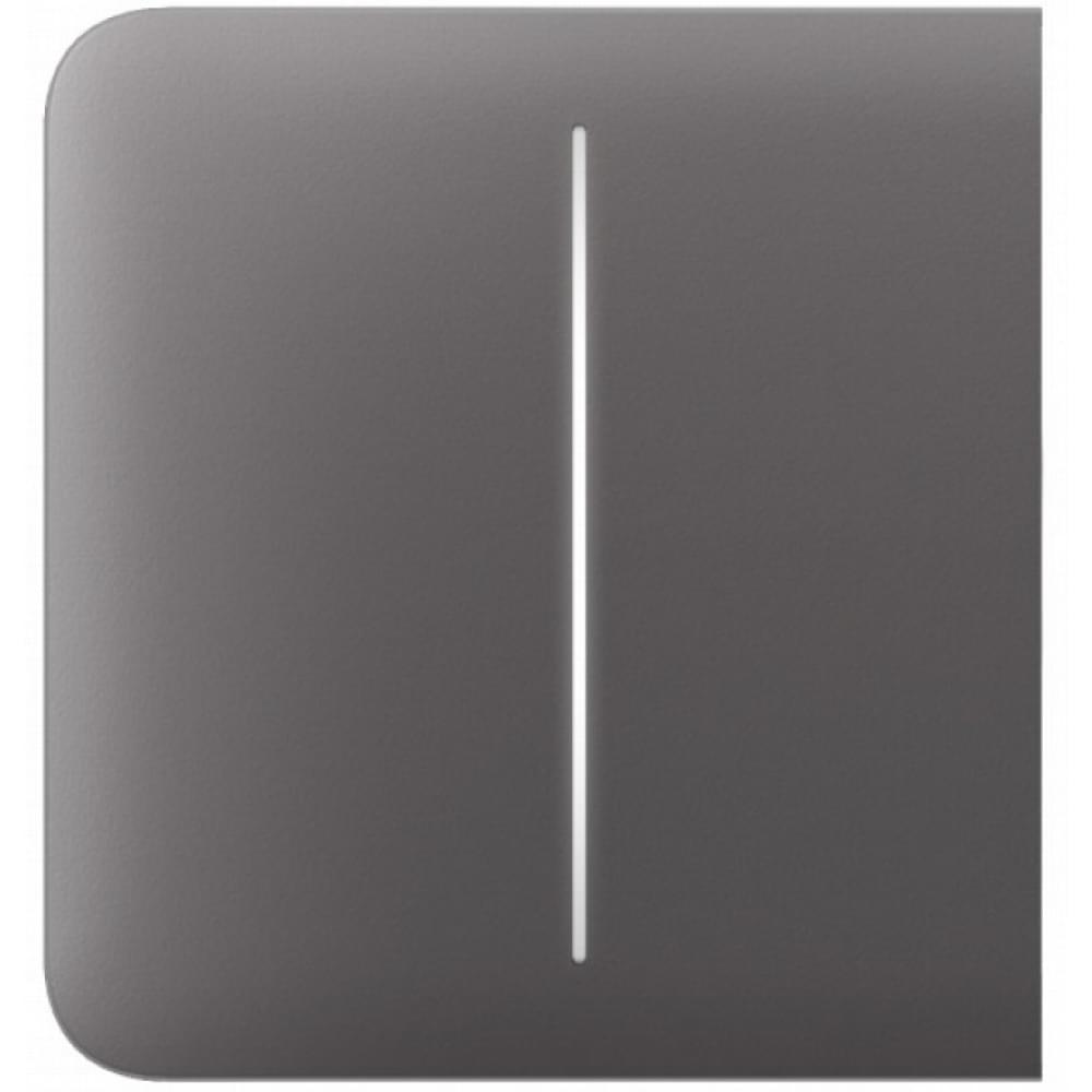 Панель вимикача бічна  Ajax SideButton 2-gang for LightSwitch Jeweler Grey