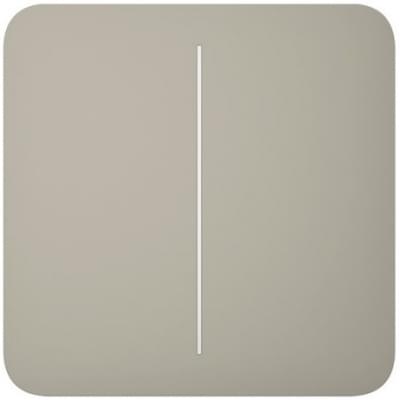 Панель вимикача світла Ajax SoloButton 2-gang for LightSwitch Jeweler Olive (000029838)
