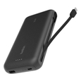 Повербанк Belkin 20000мА·год, 30Вт, з інтегрованим кабелем USB-C, чорний