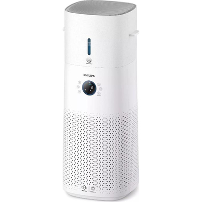 Кліматичний комплекс PHILIPS AC3737/10 очист+зволож. Series 3000, 130м2, 505м3/год, диспл., НЕРА,попередн.вугільних. фільтр, Wi-Fi, 6 реж., біл
