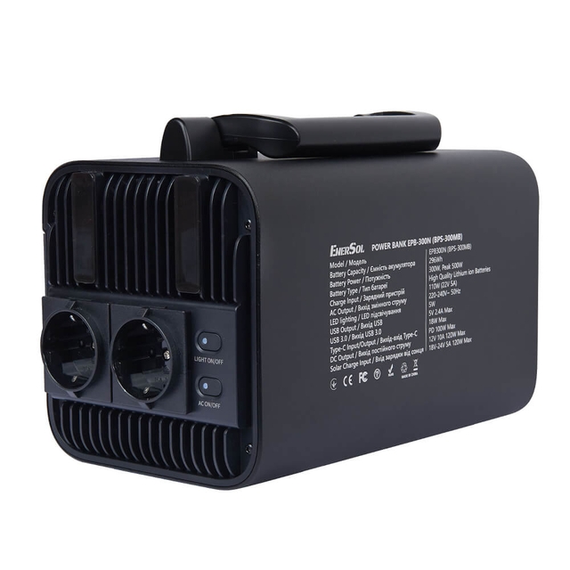Портативна зарядна станція EnerSol EPB-300N 500W 296Wh