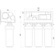 Фильтр обратного осмоса OasisPro BSL02M-RO-75 насос + пласт. бак, минерализатор, блок управления