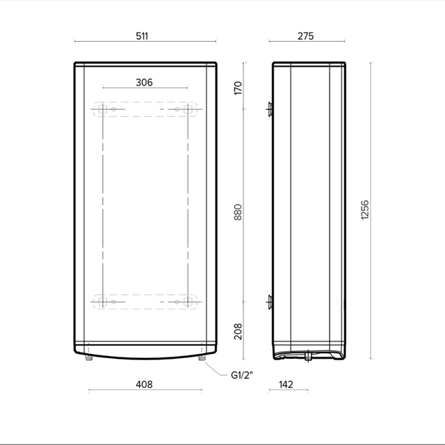 Бойлер накопичувальний електричний Ariston Velis Tech 100 EU (3100919)