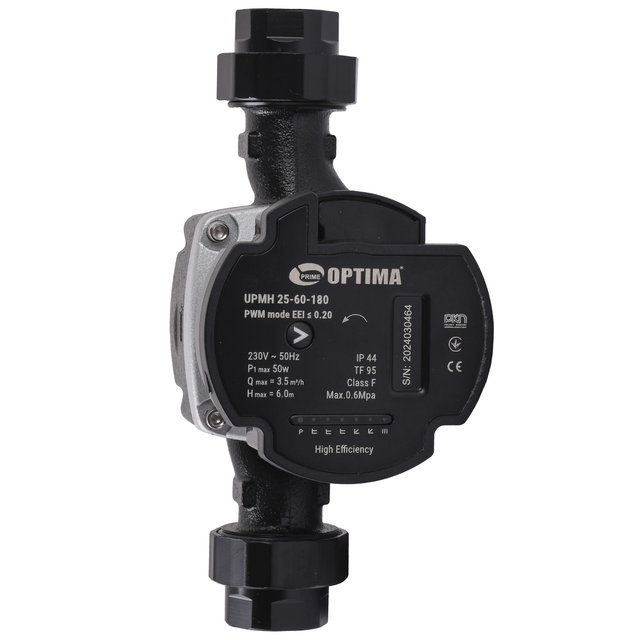 Циркуляційний насос Optima PRIME UPMH 25-60AUTO 180 мм + гайки