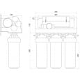 Фильтр обратного осмоса OasisPro BSL01M-RO-75 без насоса+пласт. бак, минерализатор