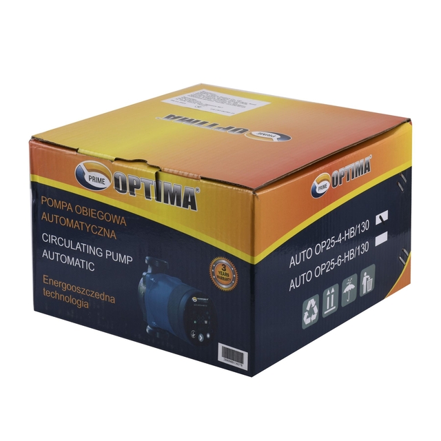 Циркуляційний насос Optima PRIME OP25-40AUTO 130мм + гайки
