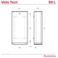 Бойлер накопичувальний електричний Ariston Velis Tech 50 EU (3100917)