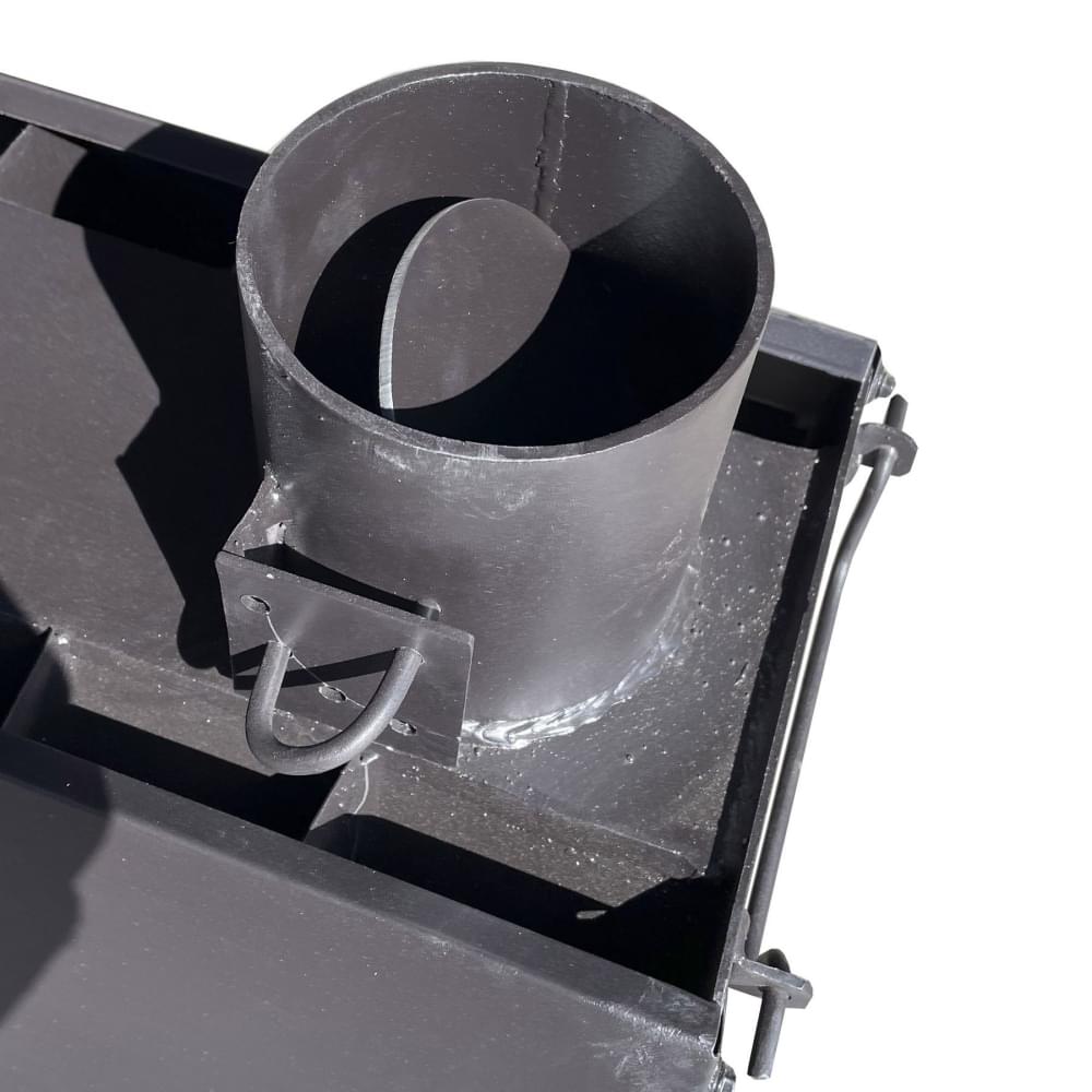 Котел твердотопливный  Unio ″Булерьян-1″ 4-10 кВт с варочной поверхностью