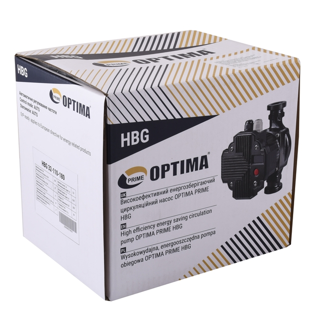 Циркуляционный насос Насос циркуляционный энергосберегающий Optima PRIME HBG 32-110AUTO 180мм