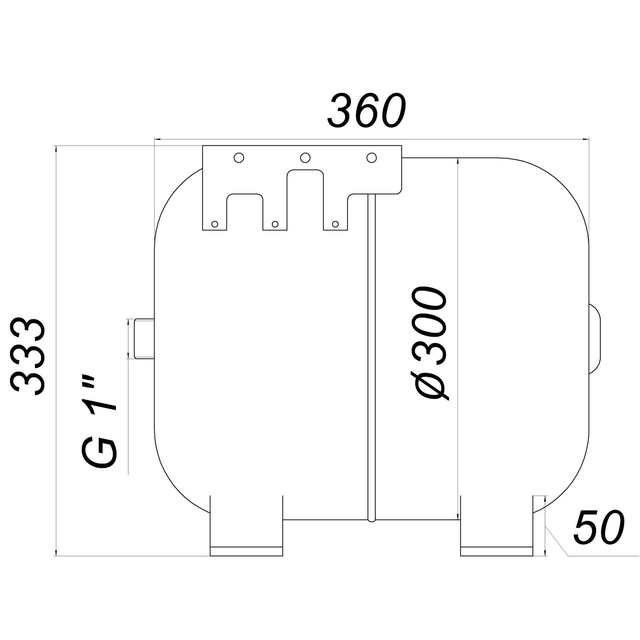 Гідроакумулятор Zilmet HYDRO-PRO 24H (1", 10 bar) ( 11A0002434 )
