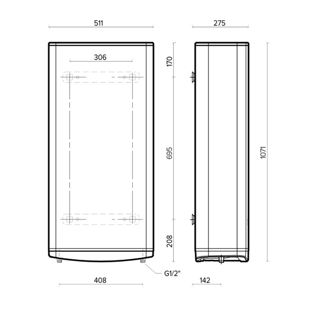 Бойлер накопичувальний електричний Ariston Velis Tech 80 EU (3100918)