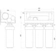 Фільтр зворотного осмосу OasisPro BSL03-RO-75 насос + пласт. бак