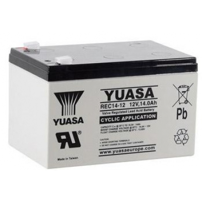 Аккумулятор свинцово-кислотный (AGM) Yuasa REC14-12 AGM (12V 14Ah)