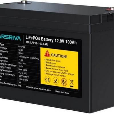 Аккумулятор литий-железо-фосфатный(LiFePo4) Marsriva LiFePo4, 12,8V 100Ah (MR-LFP12-100-LAR)
