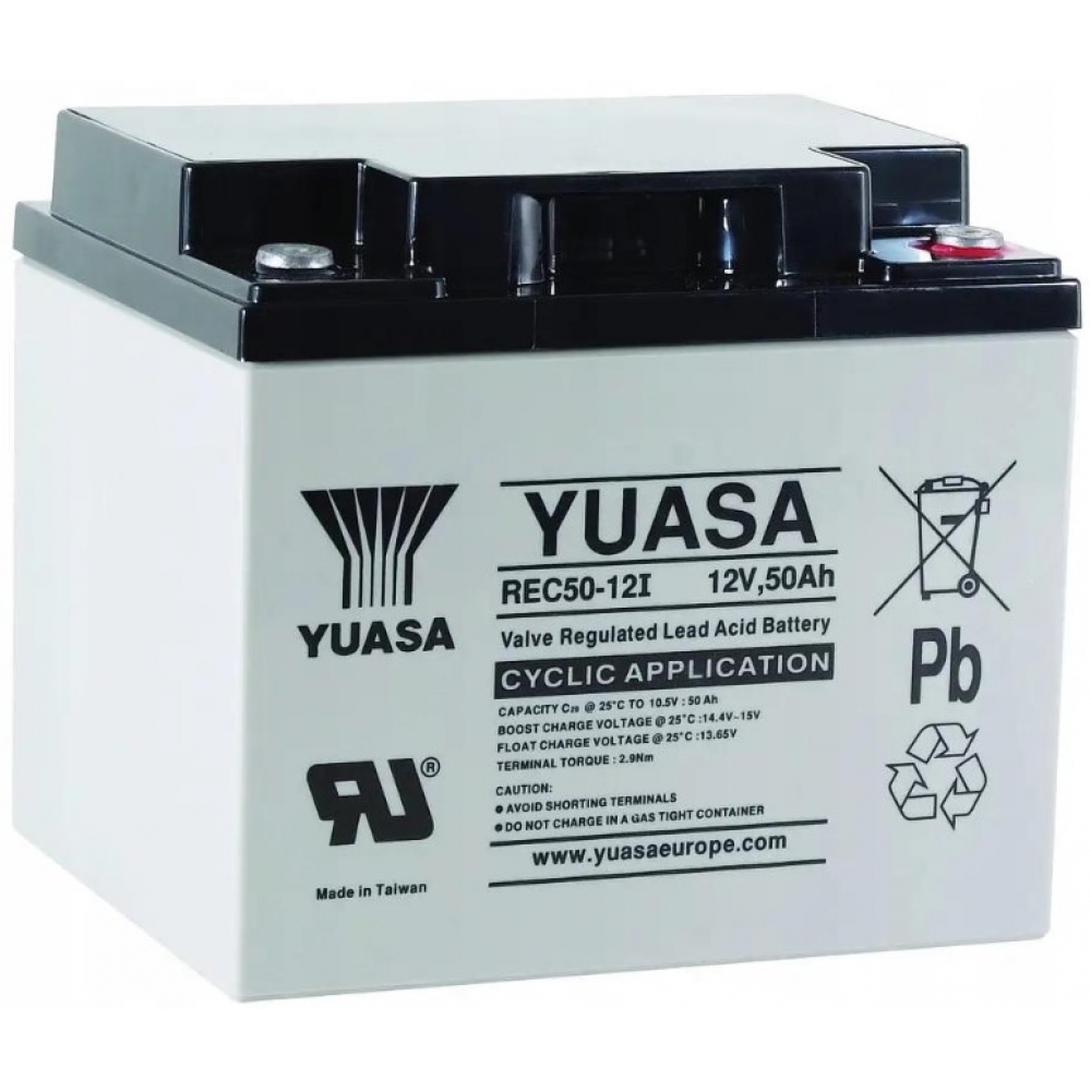 Акумулятор Yuasa REC50-12I AGM (12V 50Ah)