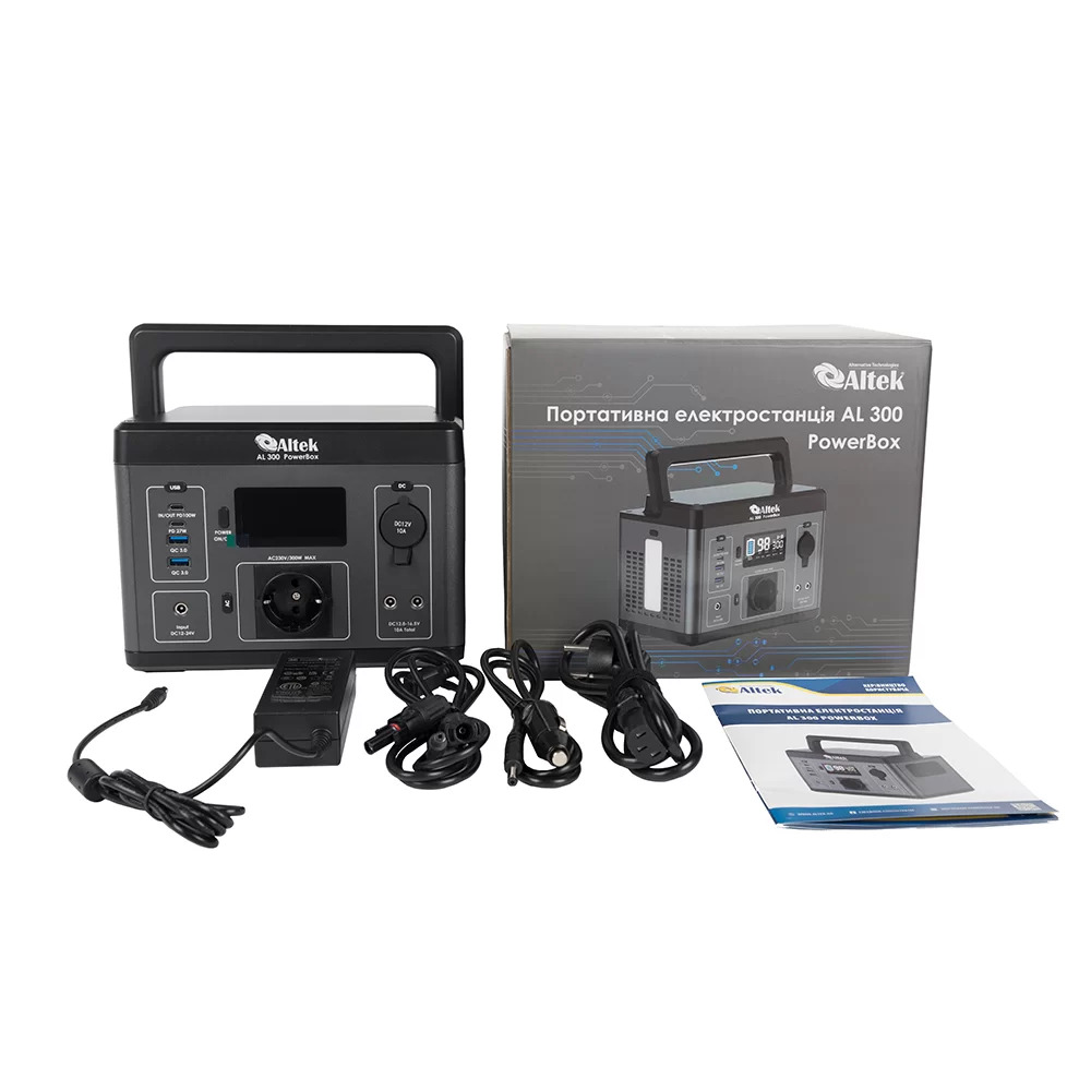 Портативная зарядная станция Altek AL 300 PowerBox 300W 296Wh