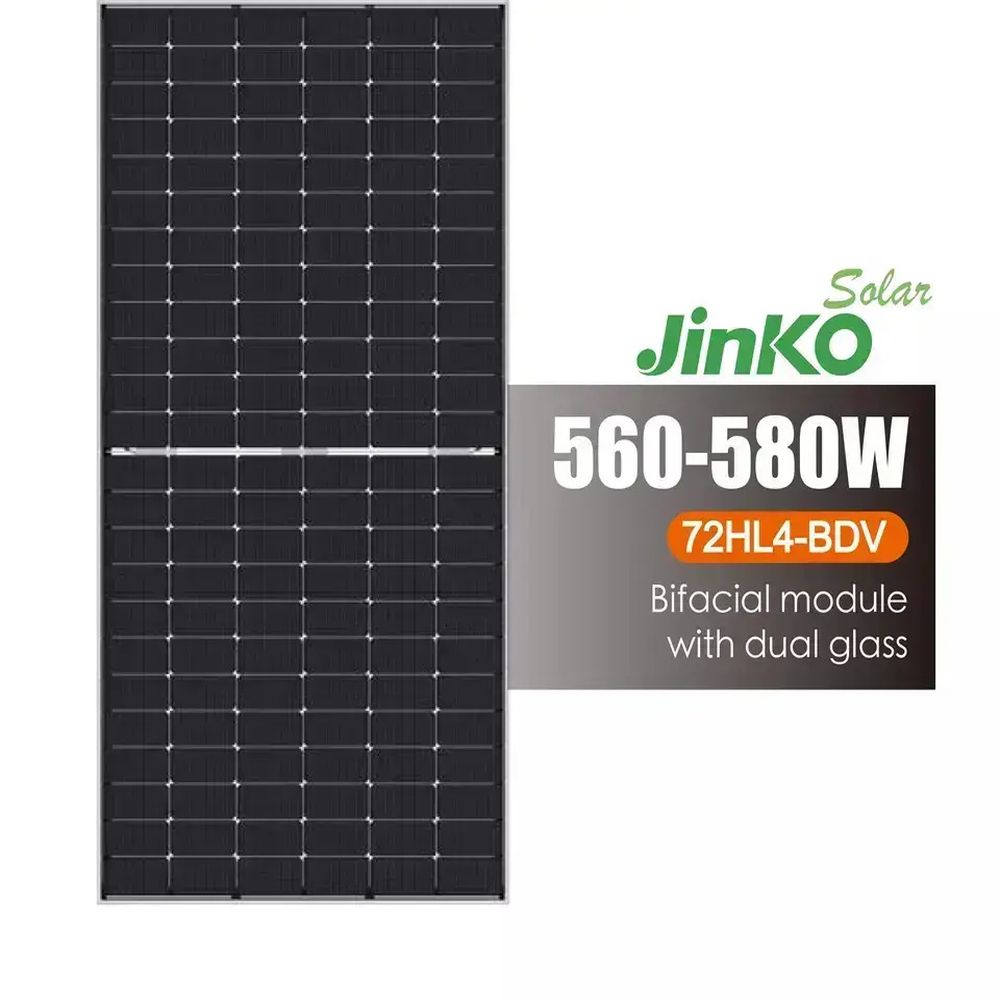 Сонячна панель стаціонарна Jinko Solar JKM-580N-72HL4-BDV 580W