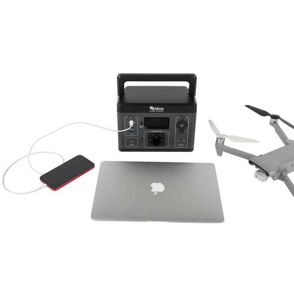 Портативная зарядная станция Altek AL 300 PowerBox 300W 296Wh + солнечная панель ALT-120 милитари