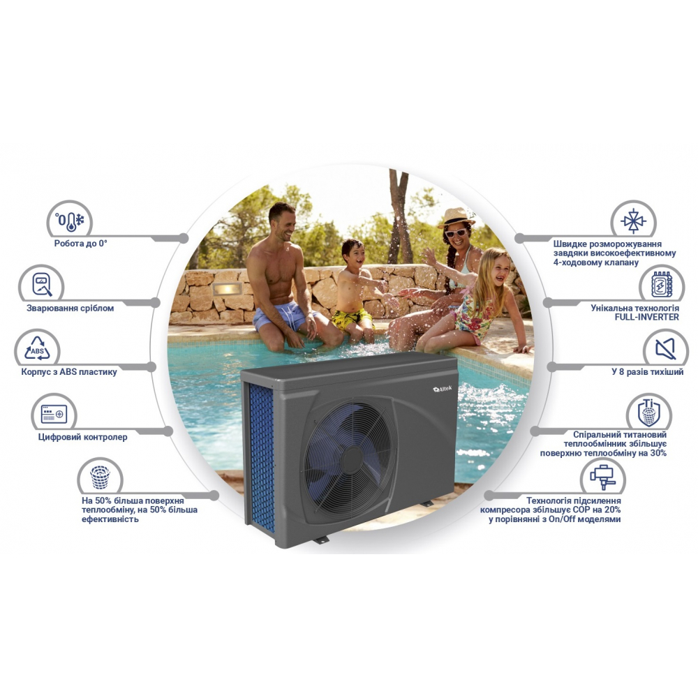 Тепловий насос Altek Pool 7 220V