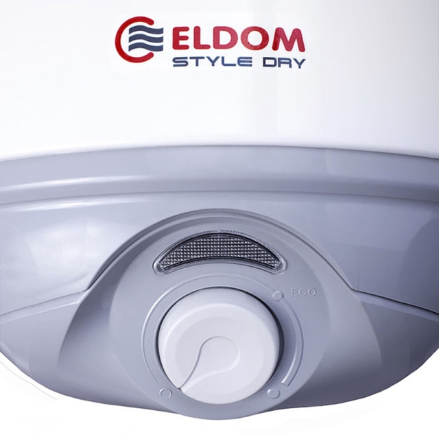 Бойлер накопичувальний електричний Eldom Style DRY 30 SLIM 2x0.8 kW 72269WD