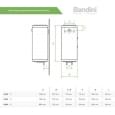 Бойлер накопичувальний електричний Bandini Water Heaters SE 60 SLIM