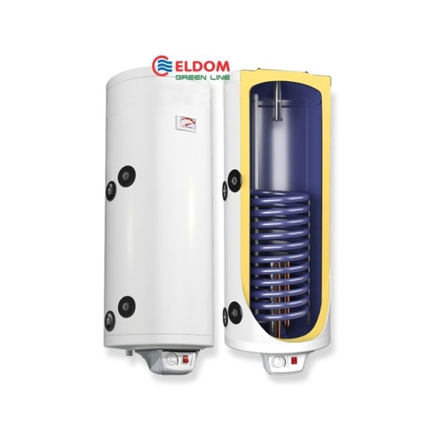 Комбінований бойлер Eldom Green Line Eureka 80 SLIM 2x1.0 kW 0,49 m² WV08039SRD