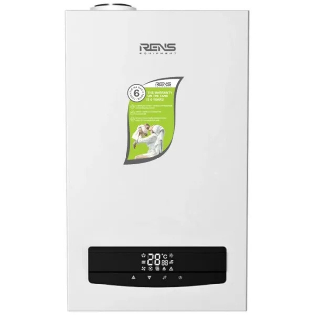 Котел газовый конденсационный двухконтурный Rens RCB-024 WI-FI. 24 кВт с дымоходом