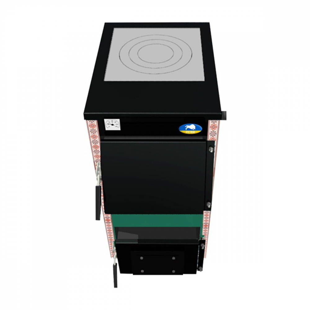 Котел твердотопливный длительного горения Zubr Eko Плита 15 кВт