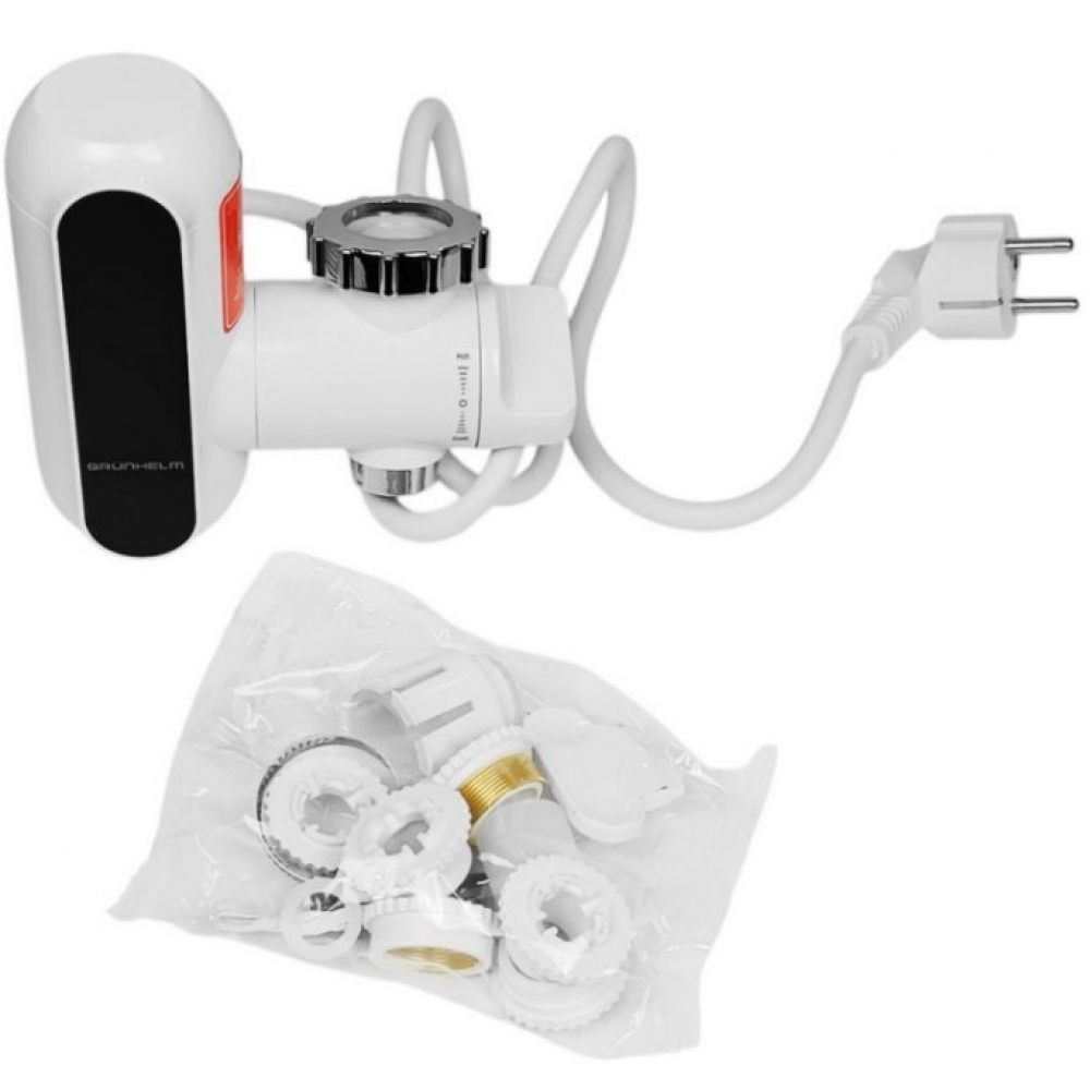 Проточний водонагрівач Grunhelm EWH-1X-3QC-LED