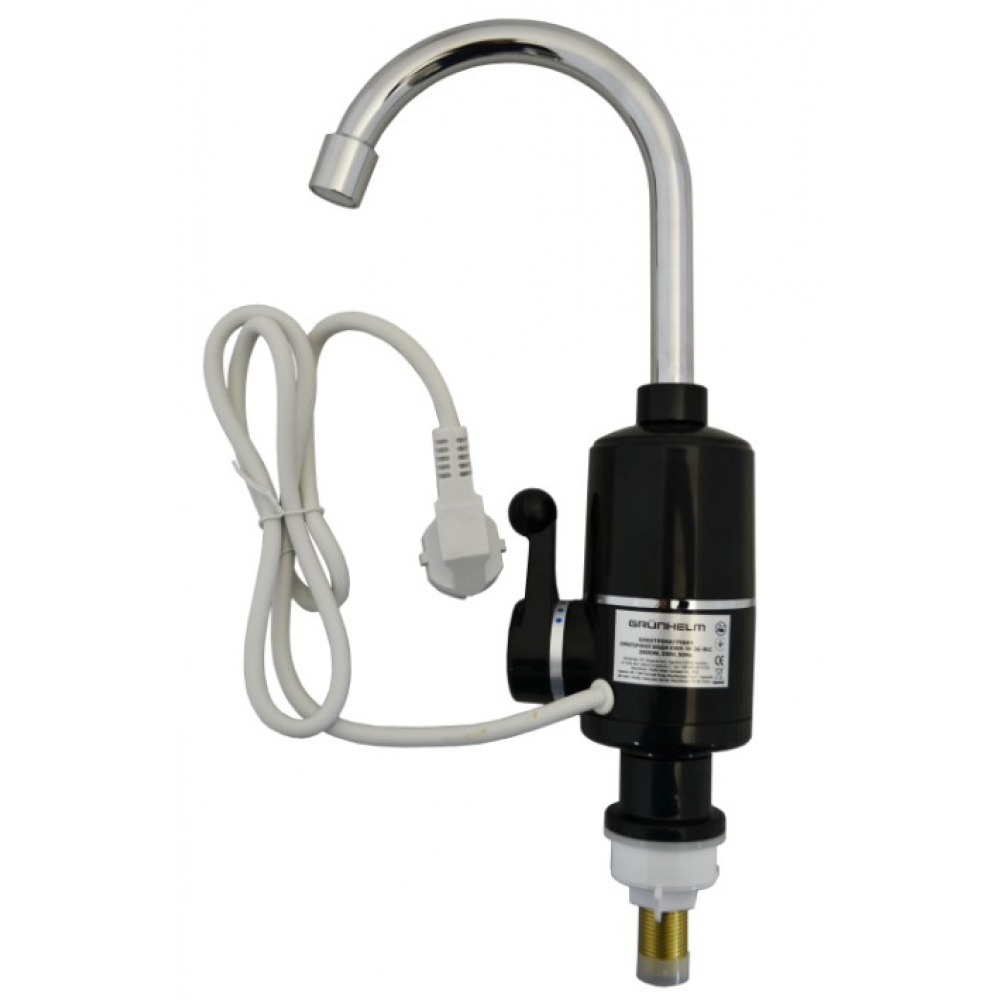 Проточный водонагреватель Grunhelm EWH-1X-3G-BLC