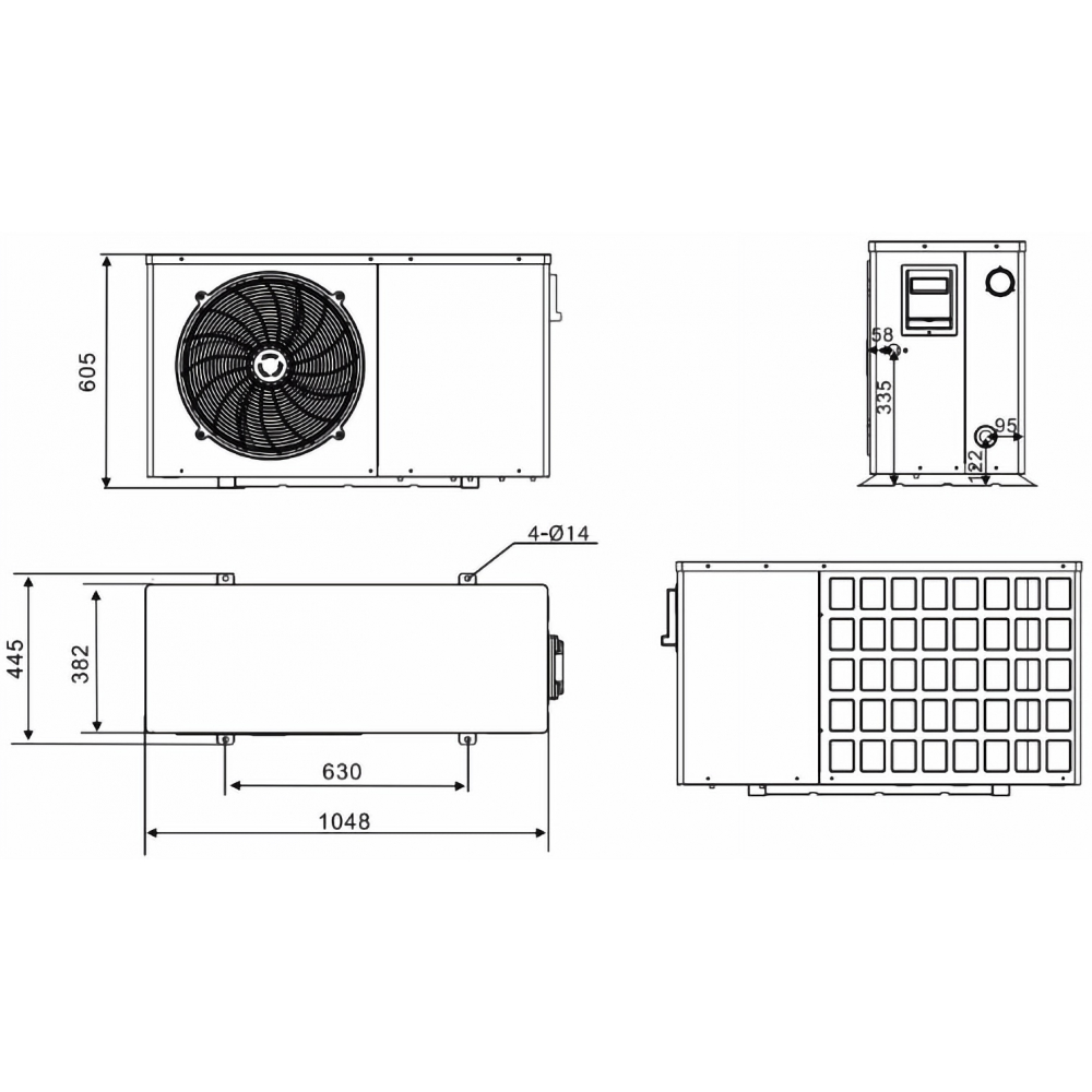 Моноблок теплового насосу Cooper&Hunter CH-HP07UMPNK MiniPower Inverter