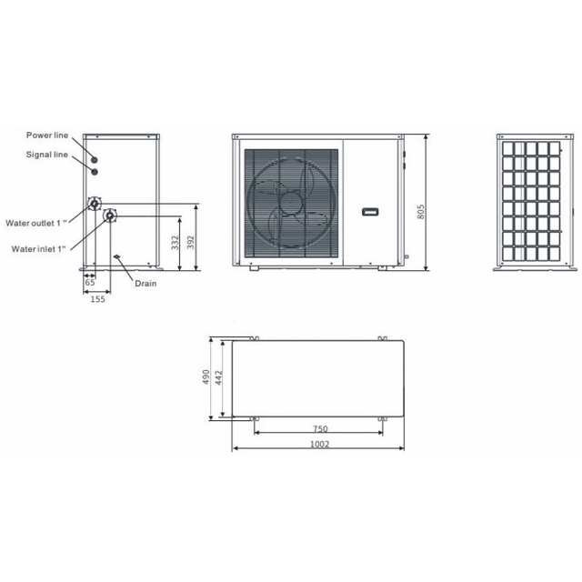 Моноблок теплового насоса Cooper&amp;Hunter CH-HP08UIMPRK EviPower