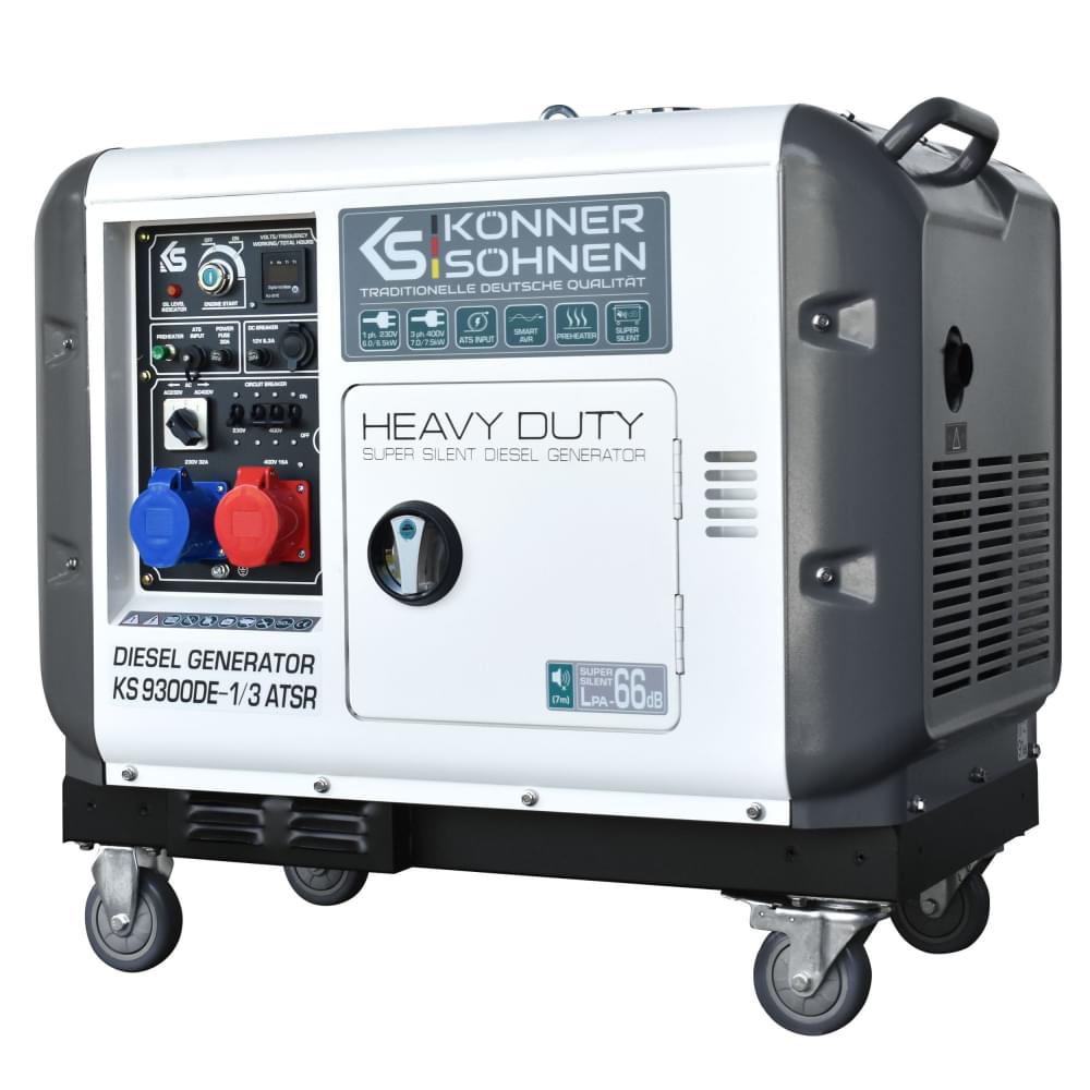 Дизельный генератор Konner&amp;Sohnen KS 9300DE-1/3 ATSR (EURO V) (7,5 кВт)